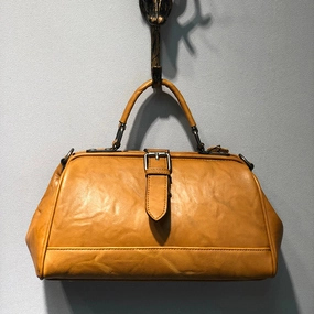 Weekend Wear Vintage Womens Black Leather Doctor Handbag Purse Handmade Doctor Shoulder Bag for Women