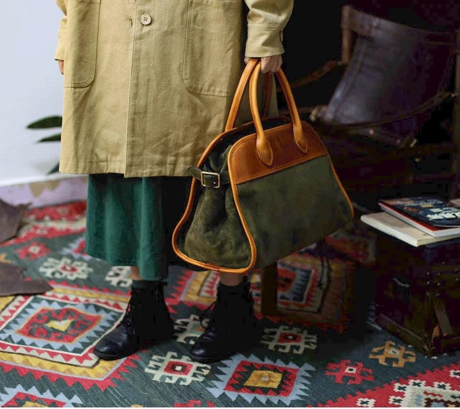 Handcrafted Italian Cowhide Leather Handbag Blue, Velvety Soft Suede Leather Domed Satchel,  Leather Laptop Bag, Weekend Bag, Christmas Gift Adjustable Hooks Carry-On Friendly