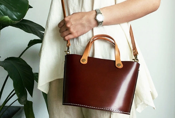 Genuine Leather Small Tote Bag Handbag Crossbody Bag Shoulder Bag Women Leather Purse Everyday Function