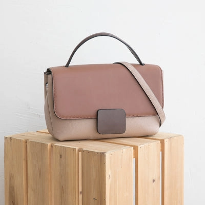 Daily Detail Minimalist Leather Womens Stylish Handbag Work Purse Shoulder Bag for Women