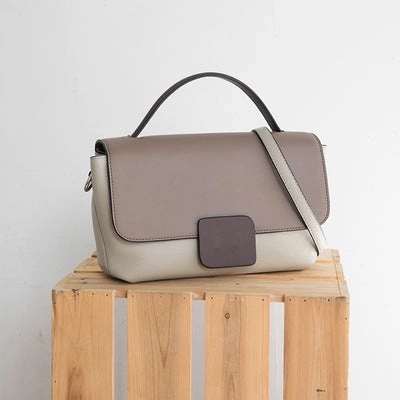 Smart Outfit Secure Storage Minimalist Leather Womens Stylish Handbag Work Purse Shoulder Bag for Women