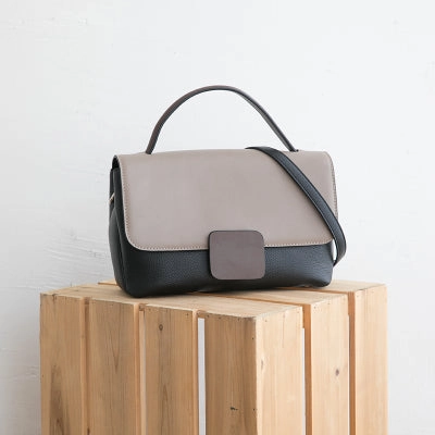 Minimalist Leather Womens Stylish Handbag Work Purse Shoulder Bag for Women Smart Edge All Purpose