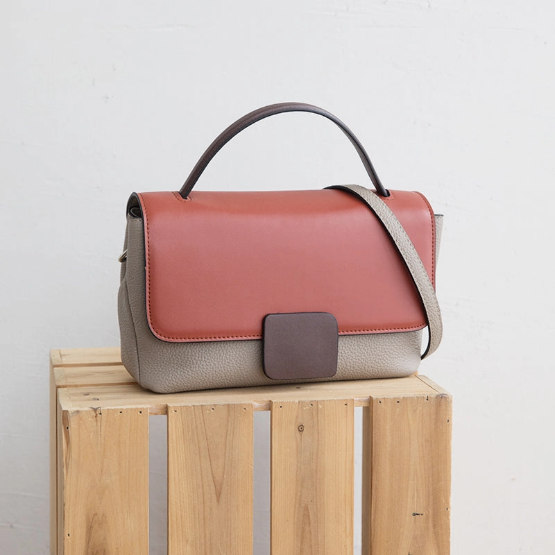 Minimalist Leather Womens Stylish Handbag Work Purse Shoulder Bag for Women Timeless Choice casual outing