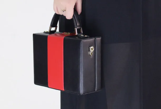 Classic Appeal Durable feature Genuine Leather Cube bag shoulder bag small suitcase for women leather crossbody bag