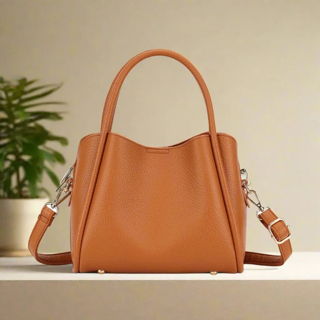 94646 Clara 3 Compartment Satchel/Crossbody Bag Classic Modern Touch An ideal bag for staying organized and hands-free