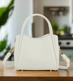 High-quality materials offer a smooth and durable finish Minimalist Travel Piece 94646 Clara 3 Compartment Satchel/Crossbody Bag