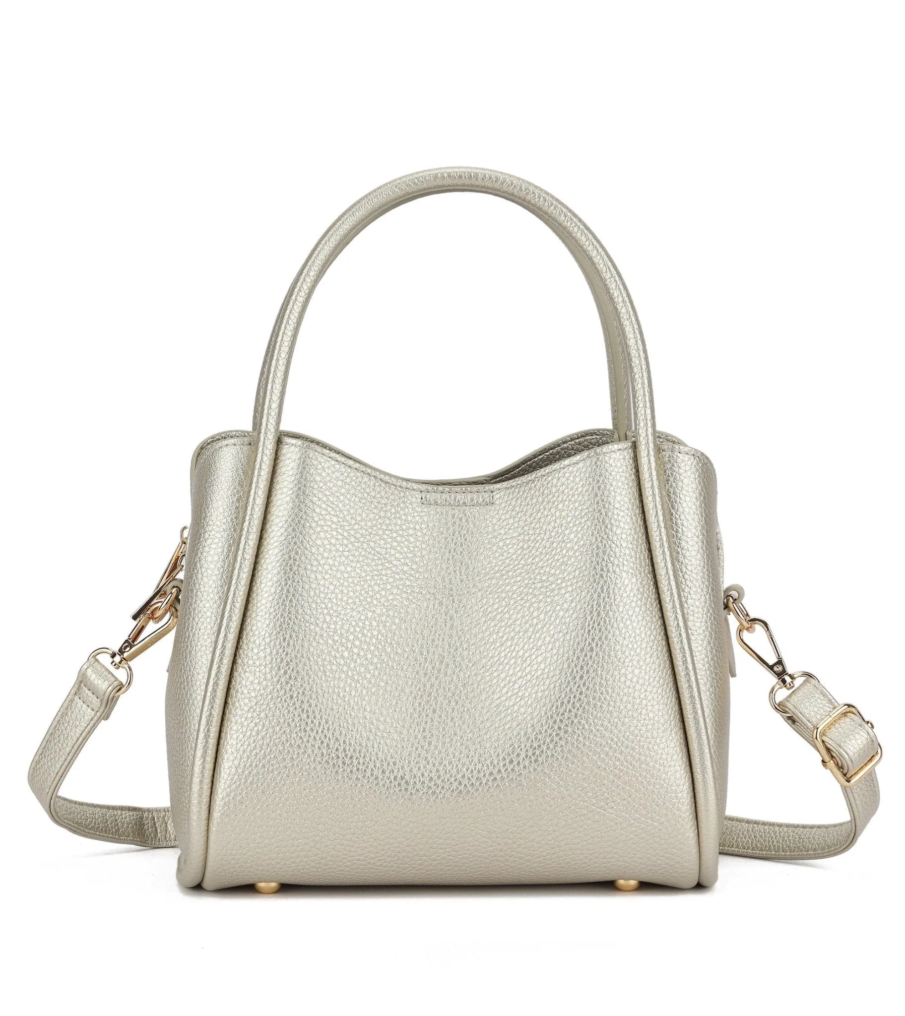 Comfortable fit with adjustable straps 94646 Clara 3 Compartment Satchel/Crossbody Bag