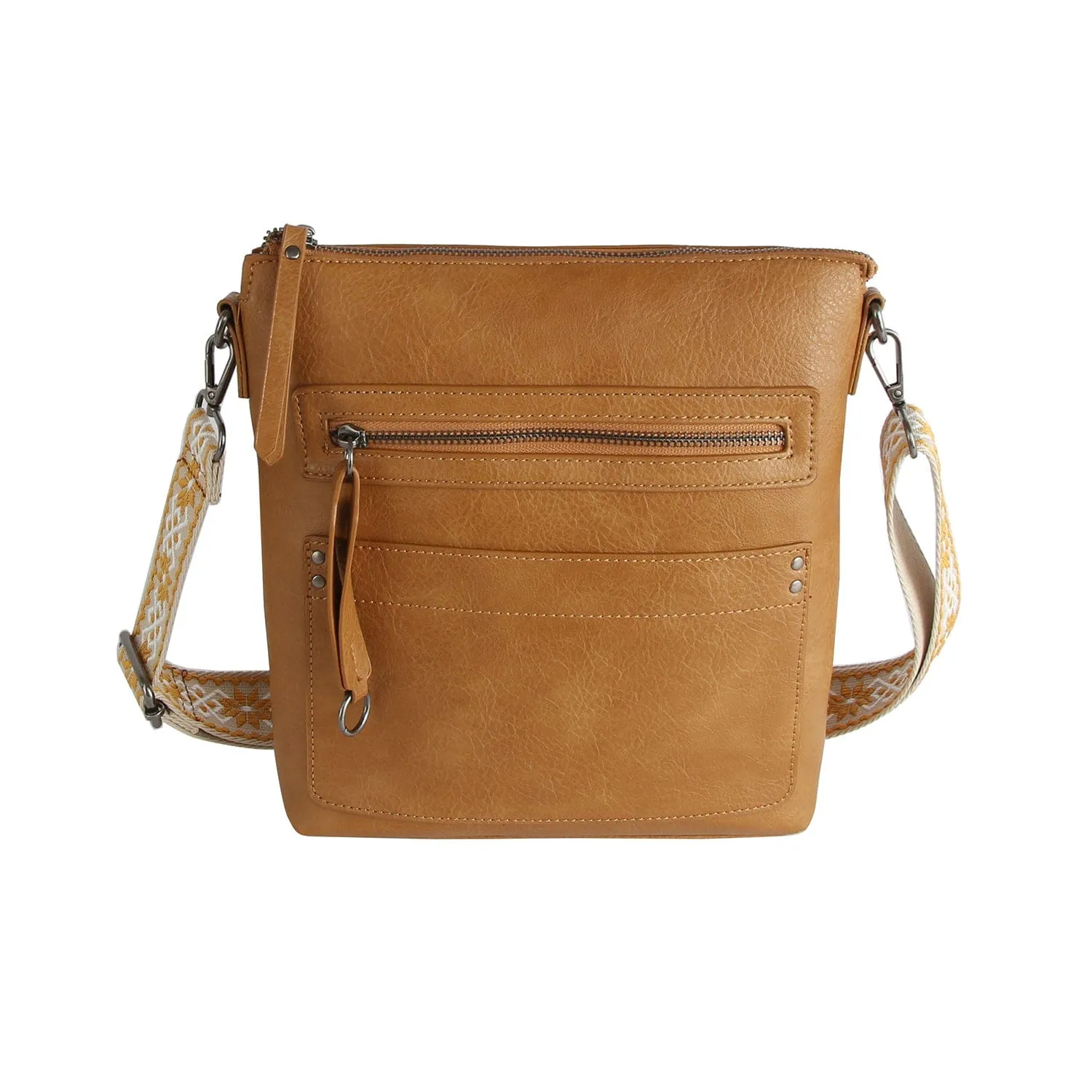 Practical Compact Design Keeps all your essential items securely in one place LQF054Z Marti Crossbody Bag With Guitar Strap