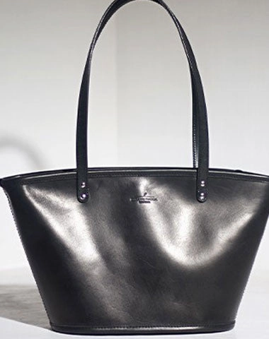 Handmade Leather handbag tote purse shoulder bag for shopper bag Secure Zipper Functional Daily