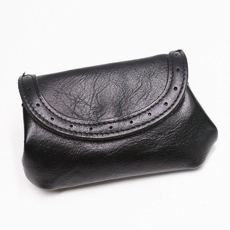 Soft Leather Unisex Appeal Handmade leather wallet | Full Grain Leather Vintage Purse | Short Wallet small vintage card wallet Coin Pouch for women Handmade