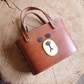 Cute Bear LEATHER WOMEN Bucket Bag Handbag SHOULDER Shopper BAG Purse FOR WOMEN Premium Craftsmanship