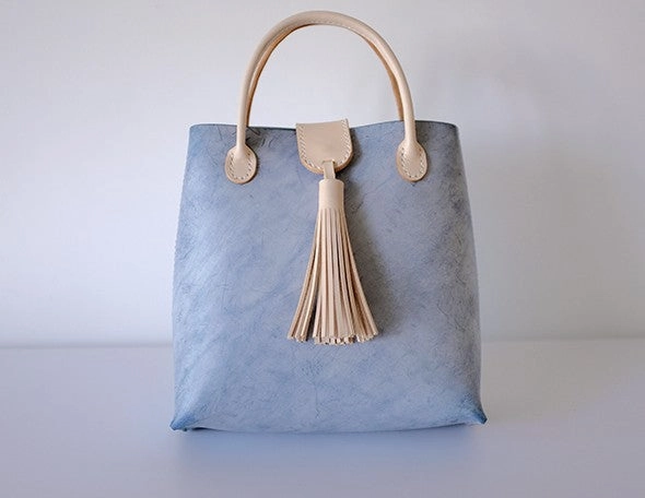 Handmade Leather Womens Handbag Shoulder Bag Crossbody Purse Tassels for Women Luxury Stitch