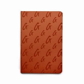 Street Gear Sport Fashion MONOGRAM NOTEBOOK - BROWN