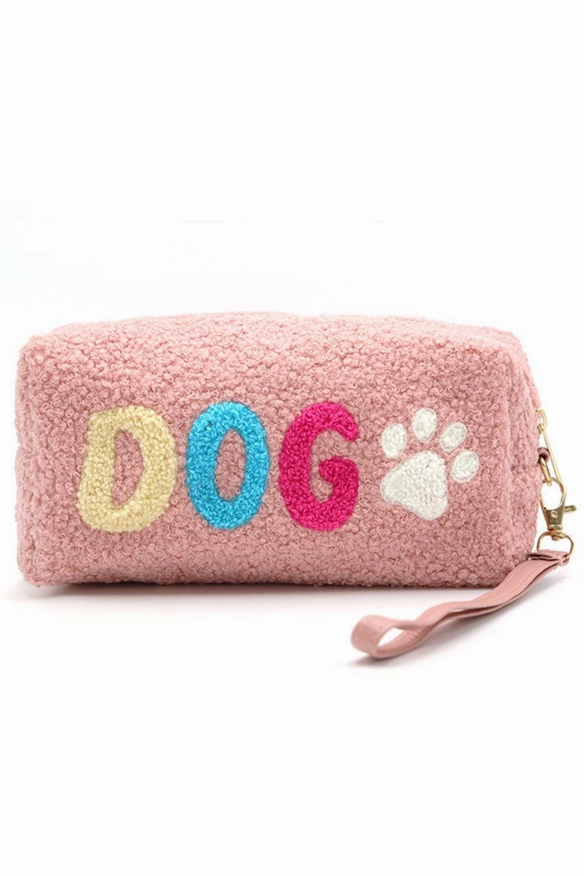 MP0169 COZY TEDDY FUR "DOG" WRISTLET POUCH Modern Gear Fashion Comfort