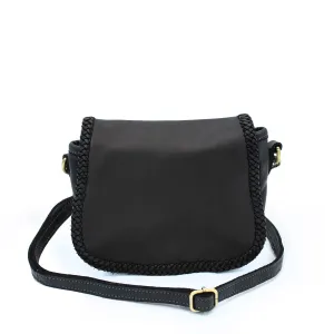 Great for on-the-go individuals with busy lifestyles Naples Saddle Bag in Black