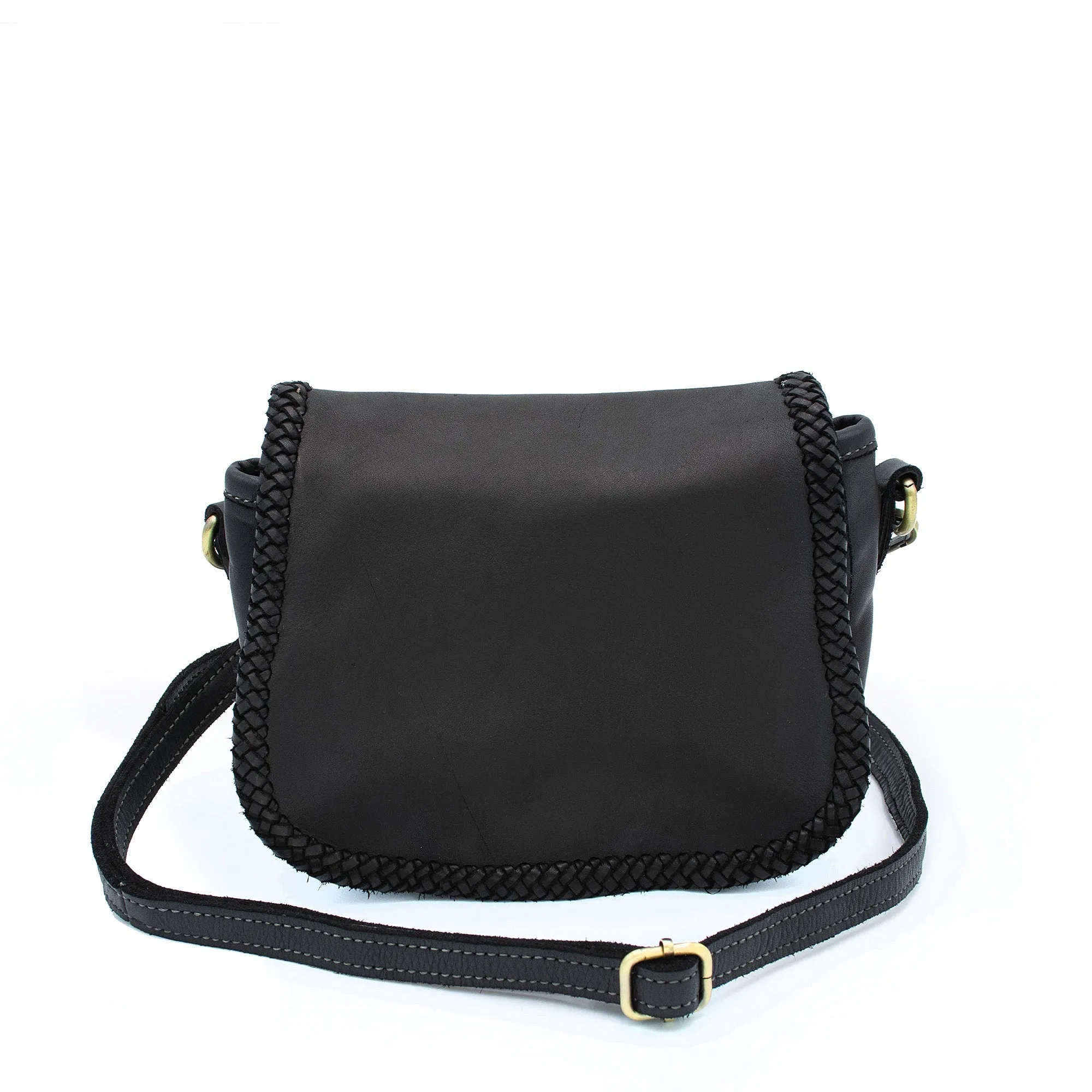 Great for on-the-go individuals with busy lifestyles Naples Saddle Bag in Black