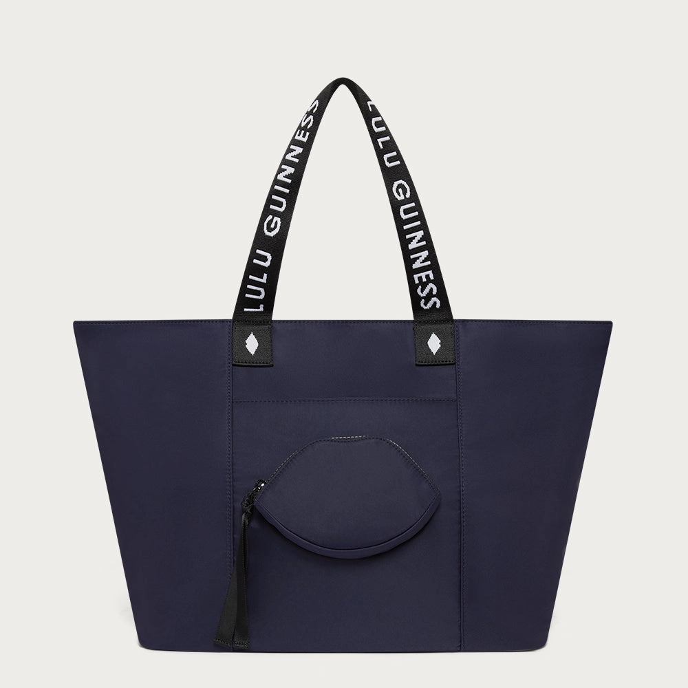 Functional Carry NAVY NYLON MACY TOTE BAG