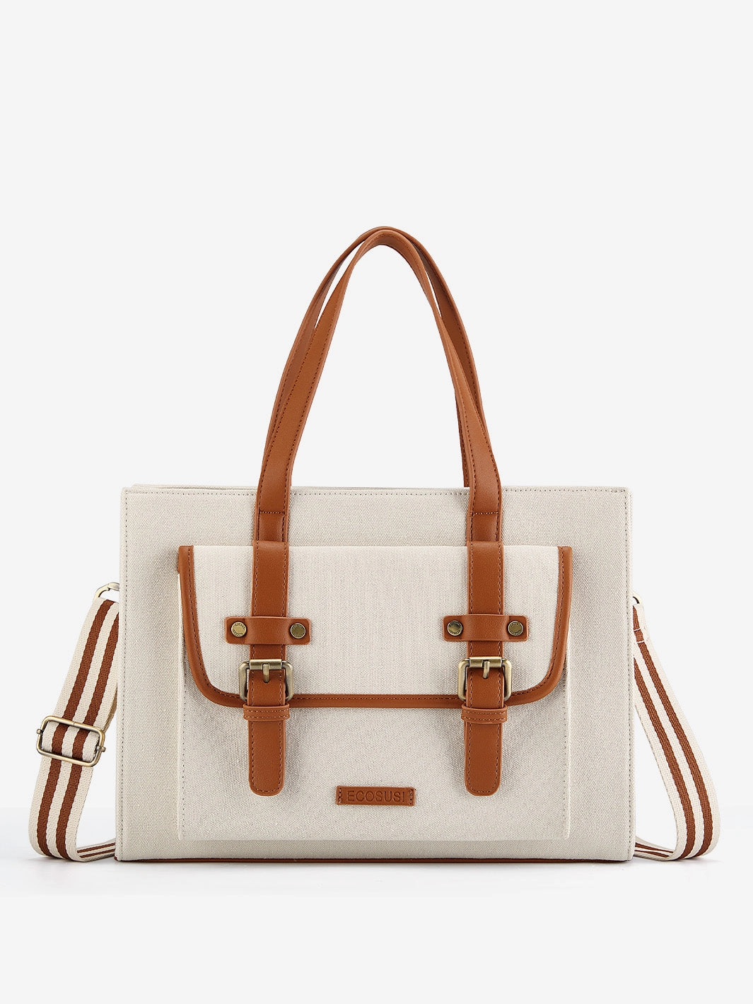 Modern Organizer Olivia's Classic PU Leather Handbag for 13-15.6 Inch Laptop Tote