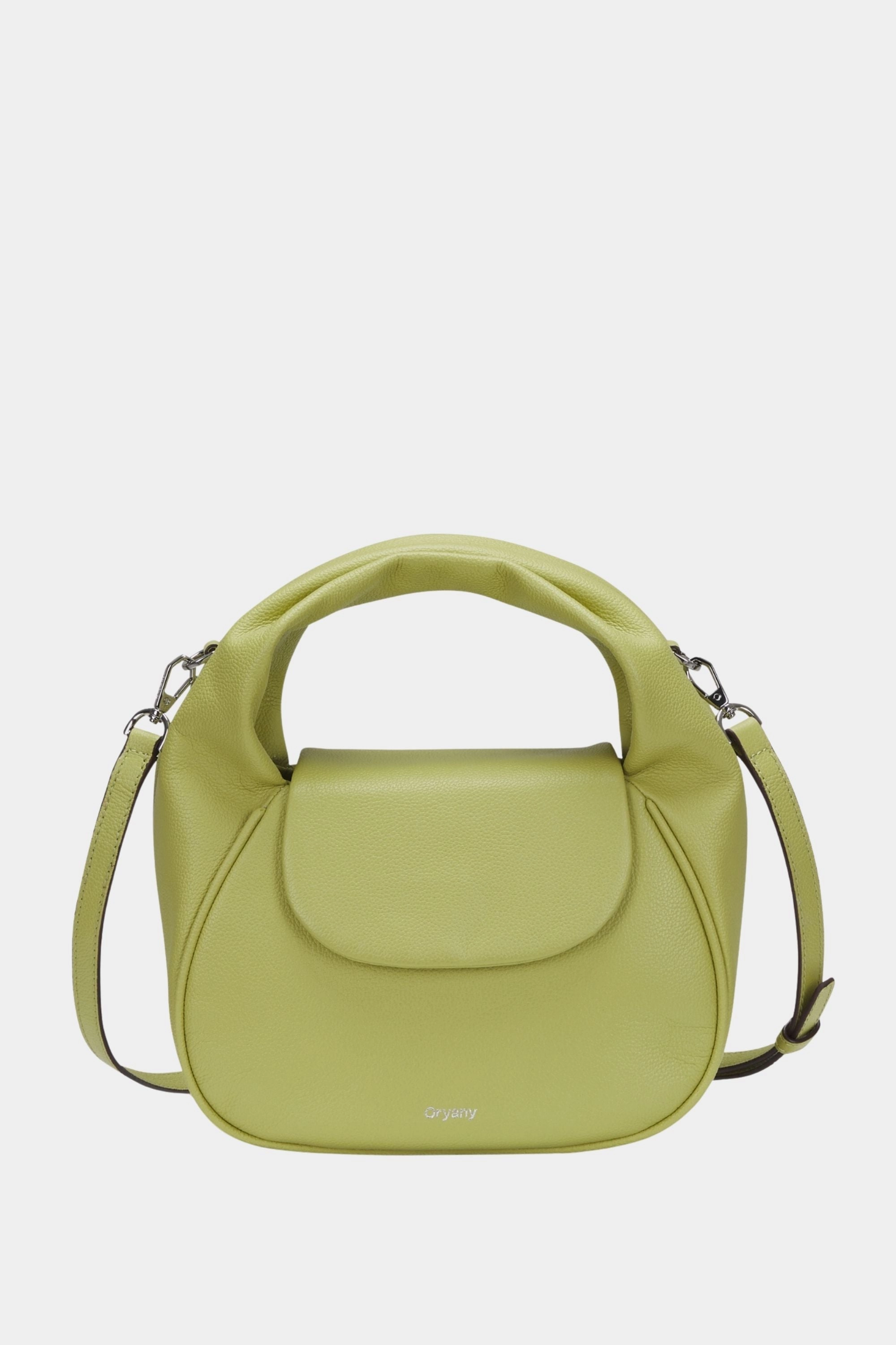 Oryany - Anaan Medium Satchel Tote ?C Top Handle Crossbody Bag - Sweet Green  Leather Light Fashion Woven Design