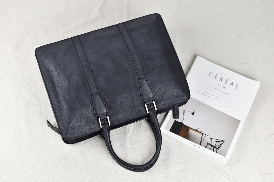 Fashion Travel Versatile Accessory Handmade leather men vintage Briefcase messenger large vintage shoulder laptop bag vintage bag