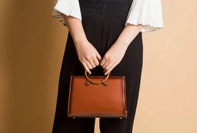 Genuine Leather crossbodybag handbag shoulder bag for women leather bag Wine Red Travel Friendly