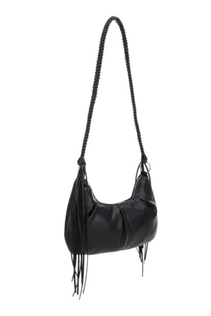 Compact yet spacious enough to fit your phone wallet and keys Stylish Travel Look HL20631 Tasha Fringe Crossbody Bag