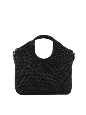 Adjustable strap for a customized fit MEE0056 Anika Woven Tote/Crossbody Bag