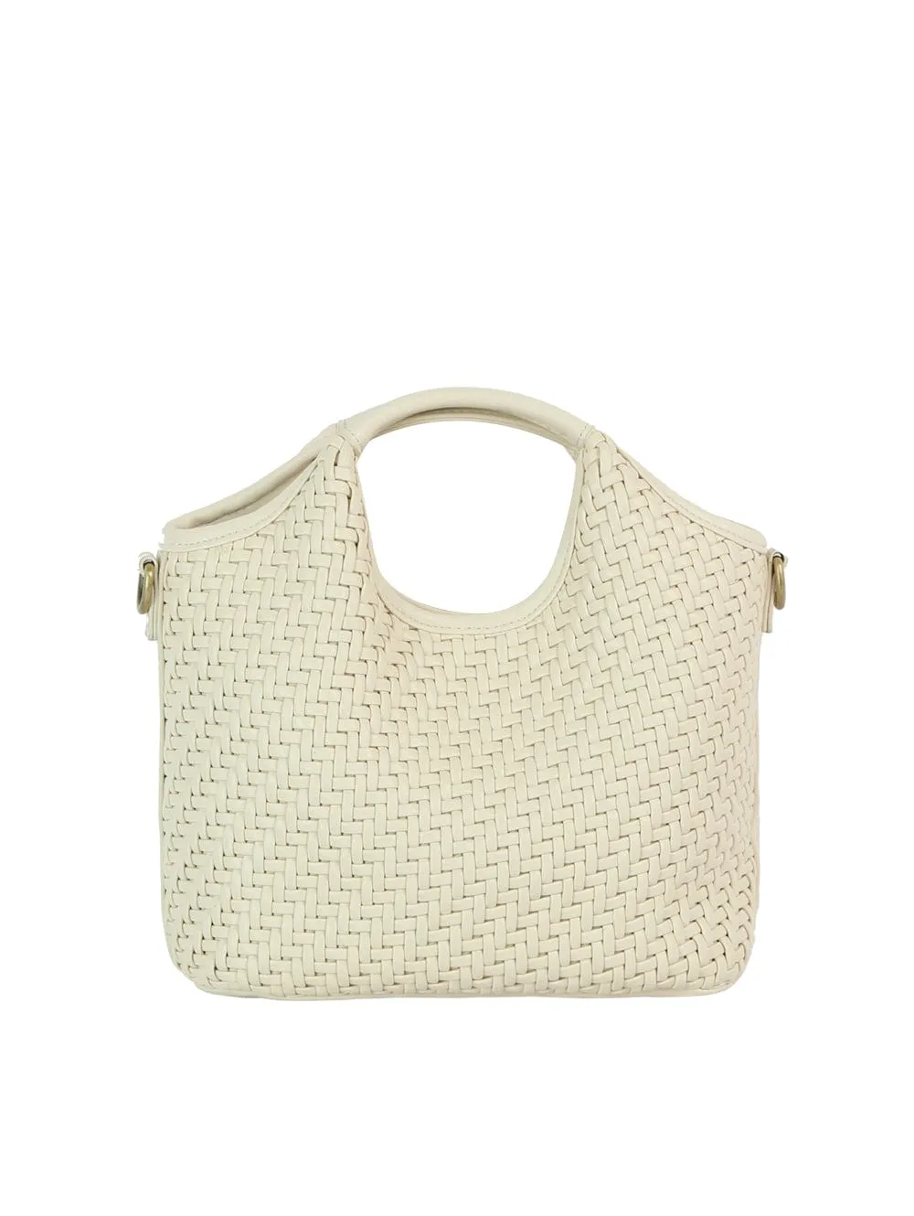 Stylish Everyday MEE0056 Anika Woven Tote/Crossbody Bag