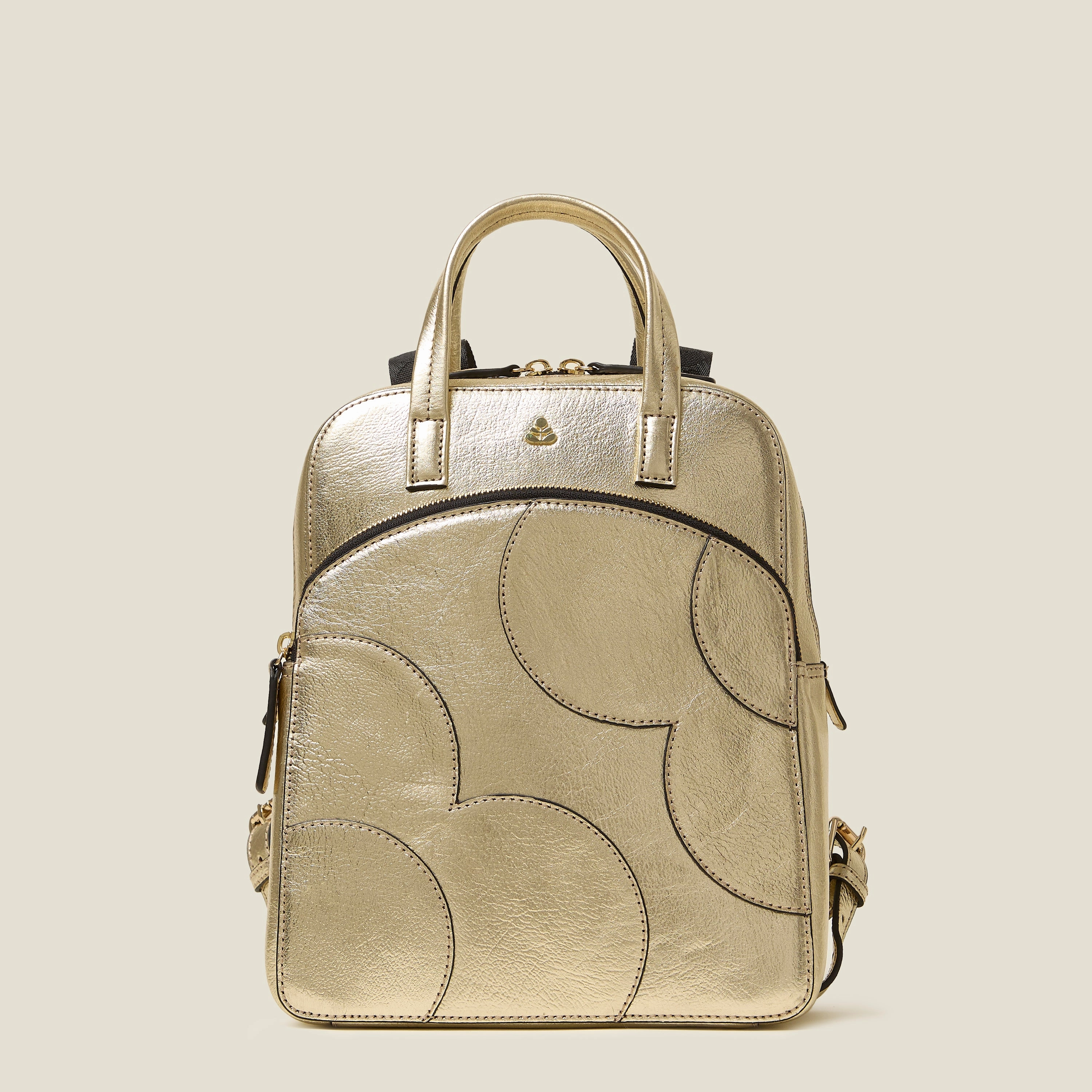 Emilia Petite Backpack - Spot Flower Gold On The Go