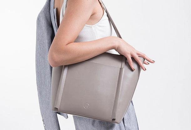 Stylish Shape Genuine Leather handbag shoulder bag large tote for women leather shopper bag