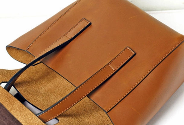 Handmade Vintage Leather Womens Handbag Shoulder Bag for Women Minimal Style