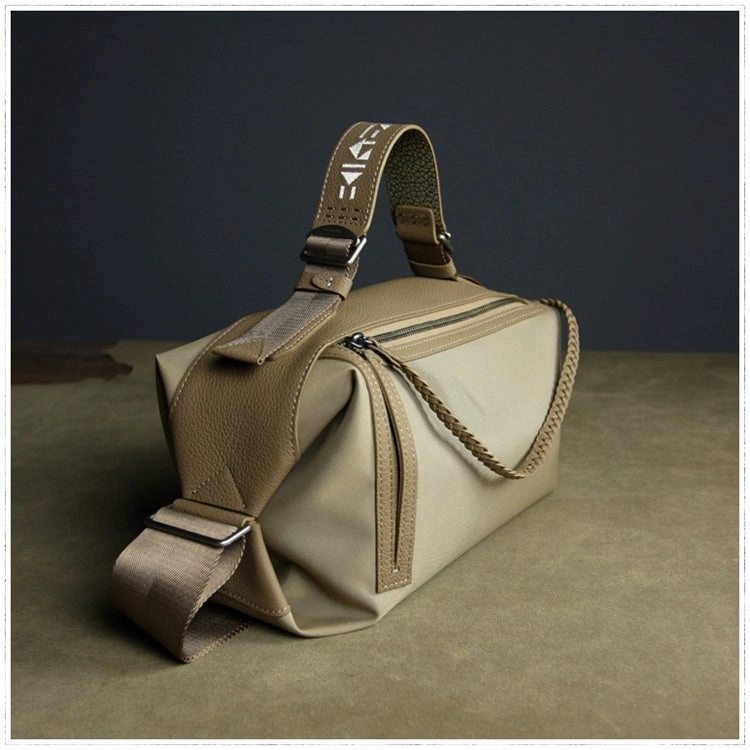 Portable Organizer Office Outfit Cute Womens Khaki NYLON Handbag Purse Cube NYLON Shoulder Bag Crossbody Purse for Ladies