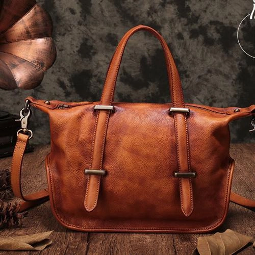 Travel Organizer Vintage Womens Red Leather Handbag Purse  Shoulder Handbags Crossbody Bags for Ladies