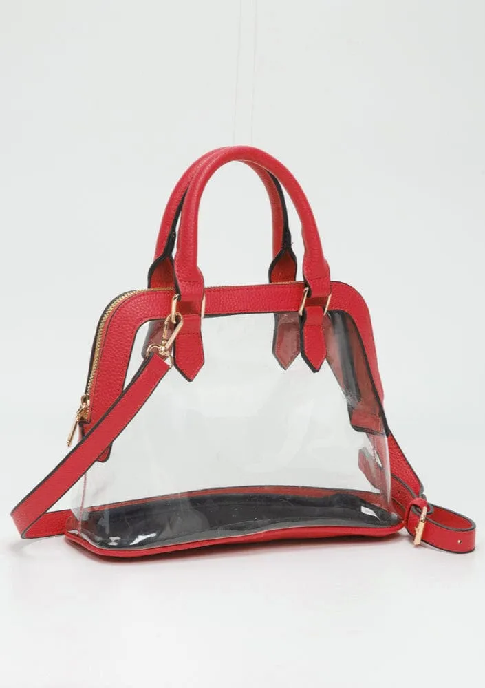 TG10773 Analise Clear Satchel/Crossbody Bag Versatile Urban Fashion Functional Street Style