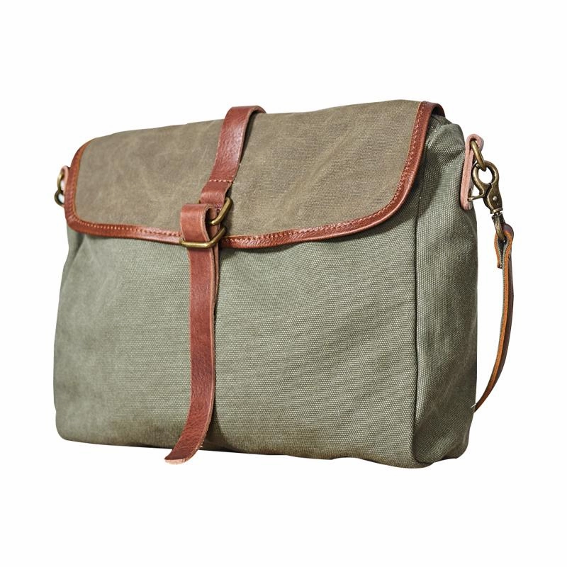 Fashion Canvas Mens Side Bag Canvas Messenger Bags Canvas Satchel Courier Bag for Men Practical Companion