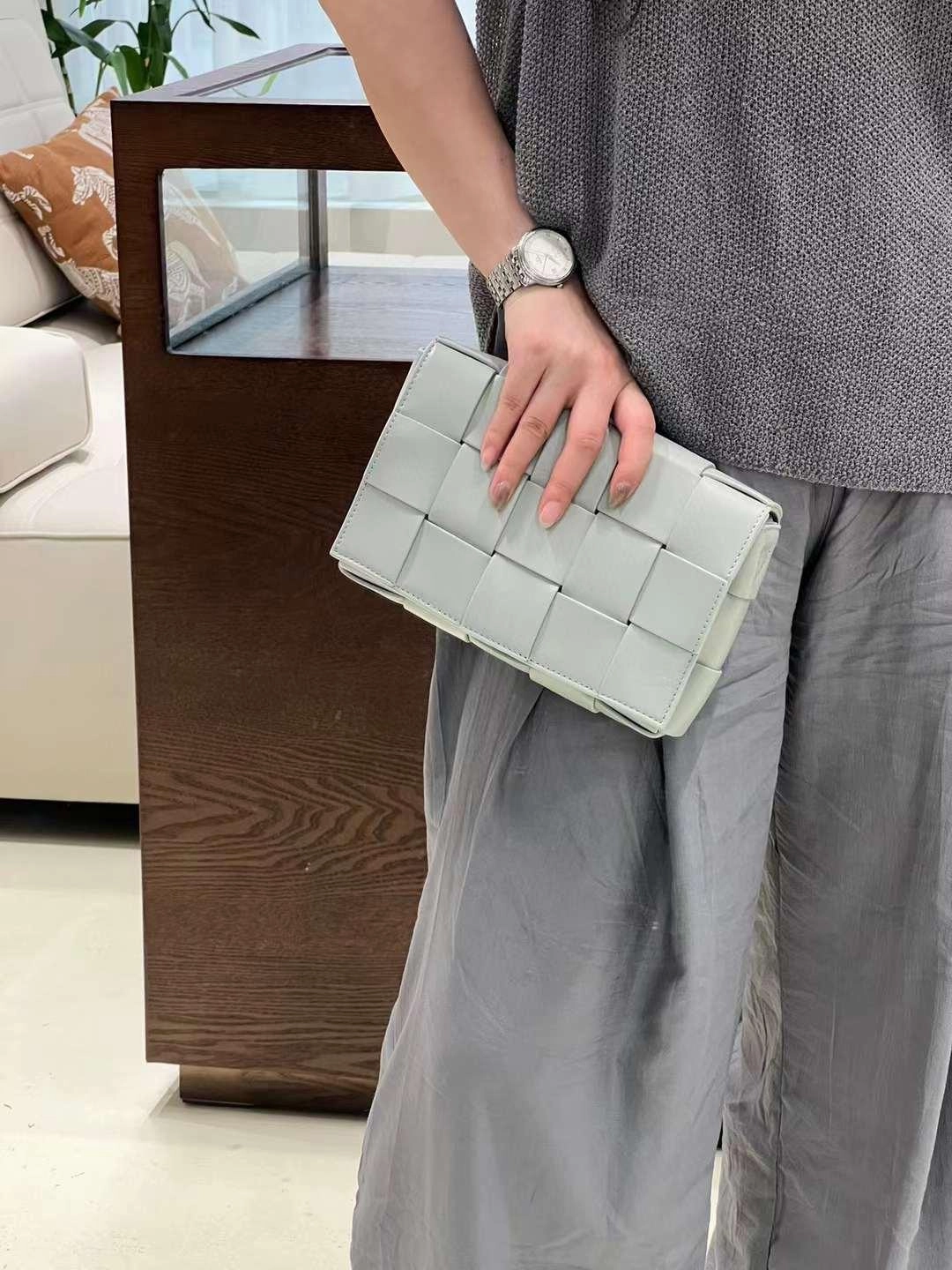 Fashion Refinement Smart Design Elegant Lambskin Woven Crossbody Bag | Handcrafted Versatile Party Bag Wedding Clutch Bag