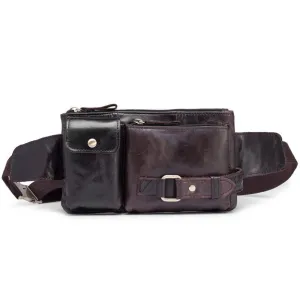 Timeless Design Cool LEATHER MENS BELT BAG FANNY BACK WAIST BAGs FANNY BAGS FOR MEN