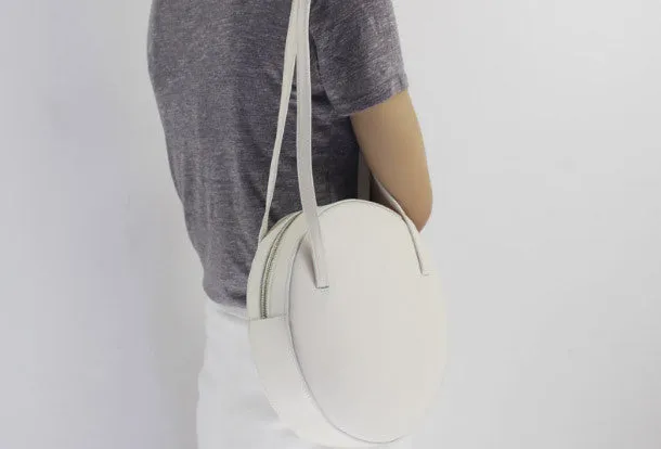 Genuine Leather round bag shoulder bag purse for women leather backpack Trendy Appeal