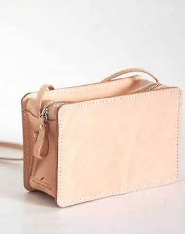 Handmade Leather crossbody bag purse shoulder bag for women girl Smart Storage Compact Companion