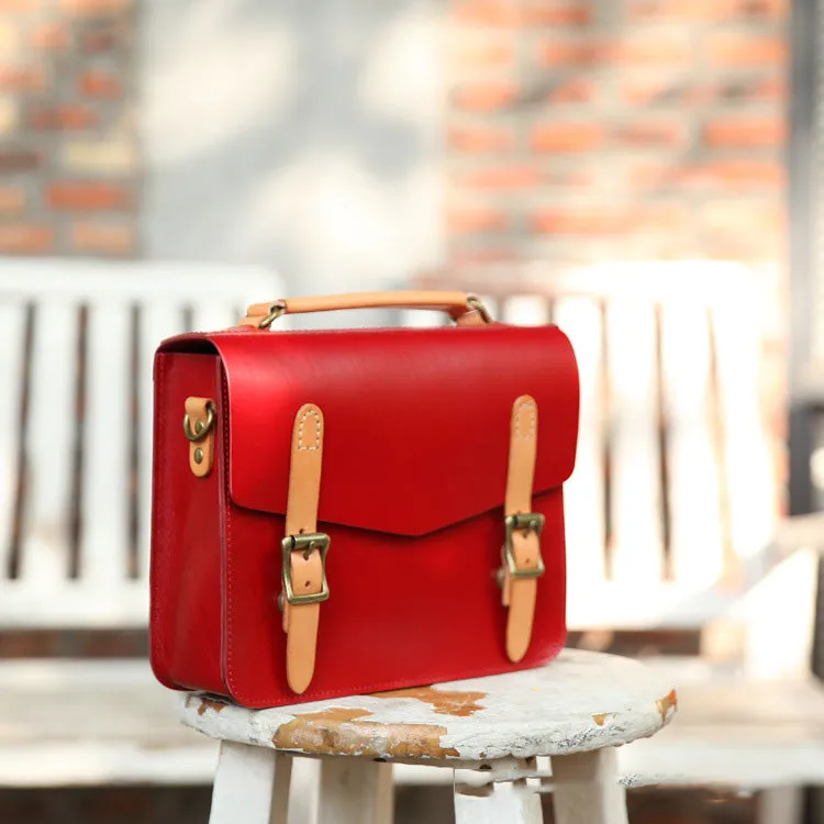 Handmade Leather bag for women leather shoulder bag crossbody bag Urban Casual All-Occasion Bag