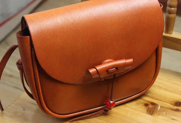 Office Style Urban Detail Handmade shoulder bag Genuine vintage rustic leather crossbody Shoulder Bag for women