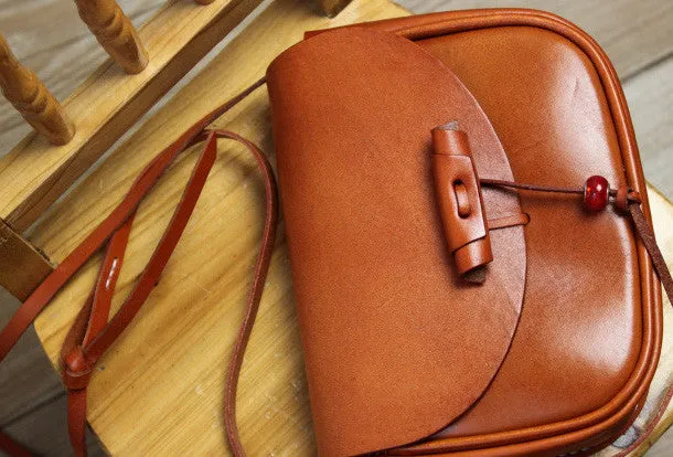 Compact Organizer Handmade shoulder bag Genuine vintage rustic leather crossbody Shoulder Bag for women