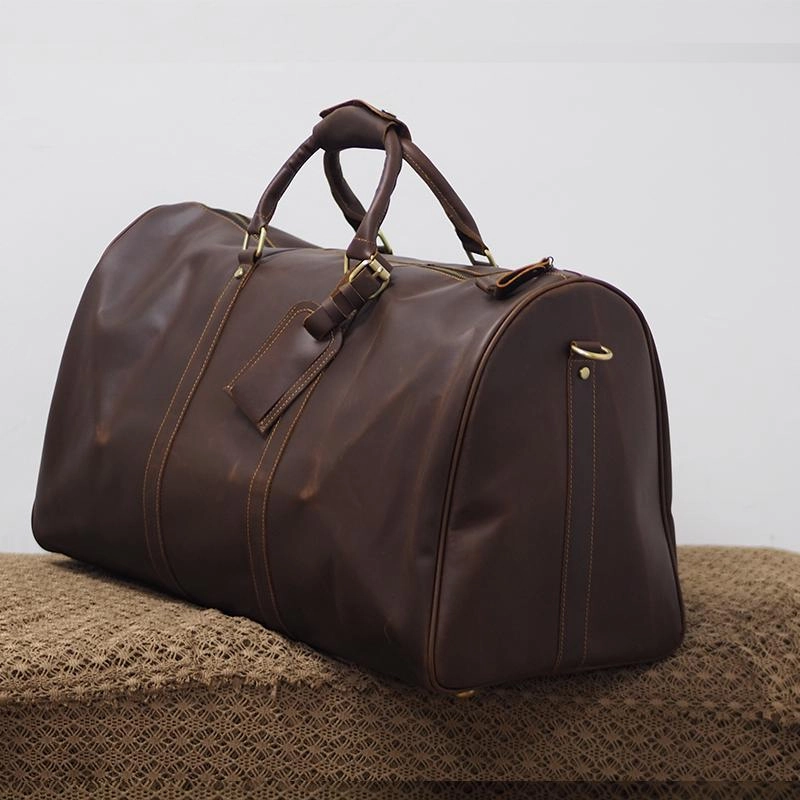 Weather Safe Style Cool Leather Mens Overnight Bags Weekender Bag Vintage Travel Bags Duffle Bags for Men