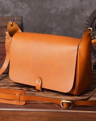 Casual Journey Business Travel Handmade leather men Briefcase messenger vintage shoulder laptop bag vintage bag