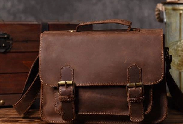 Effortless Organizer Daily Gear Handmade leather men Vintage messenger Bags Cool Shoulder Bag laptop Bags