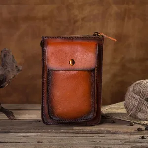 Cool Mens Leather Belt Pouch Belt Bag Waist Bag Small Shoulder Bag for Men Smart Organization Stylish cash pouch