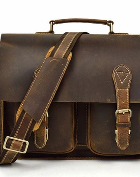 Genuine Leather Messenger Bag Cool Chest Bag Sling Bag Crossbody Bag Travel Bag Hiking Bag for men Durable Performance