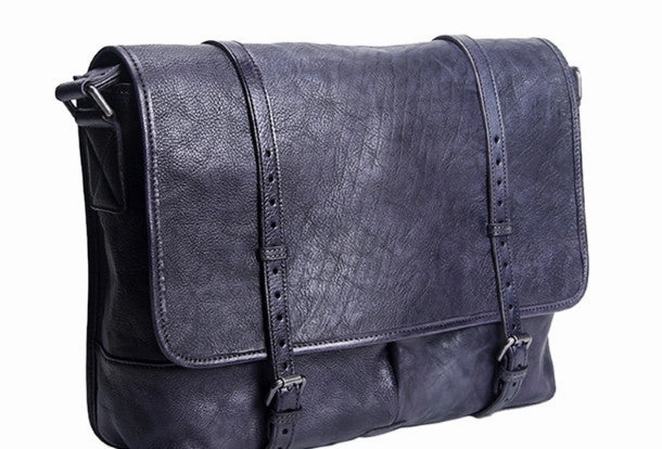 Elegant Finish Handmade Cool leather mens messenger bag shoulder bag vintage bag