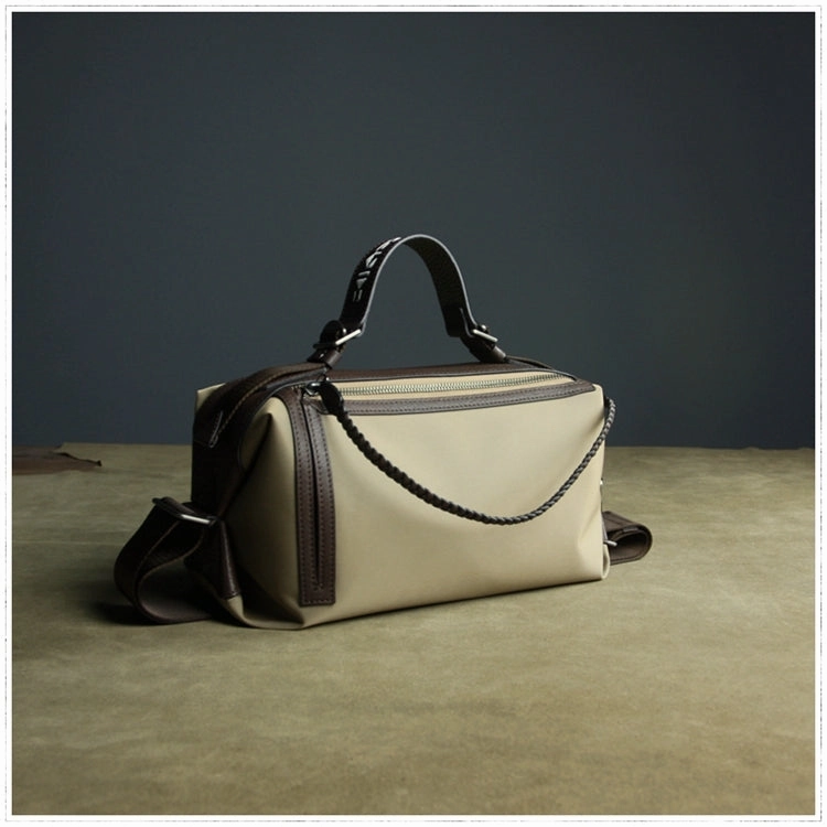 Cute Womens Coffee NYLON Handbag Purse Cube NYLON Shoulder Bag Crossbody Purse for Ladies Trendy shoulder accessory