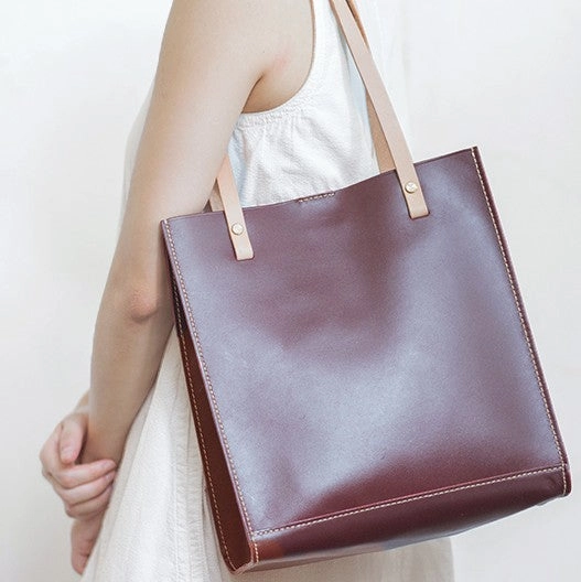 Handmade Leather Womens Tote Purse Handbag Tote Bag Work Tote Bag For Women Timeless Spirit Spacious overnight bag